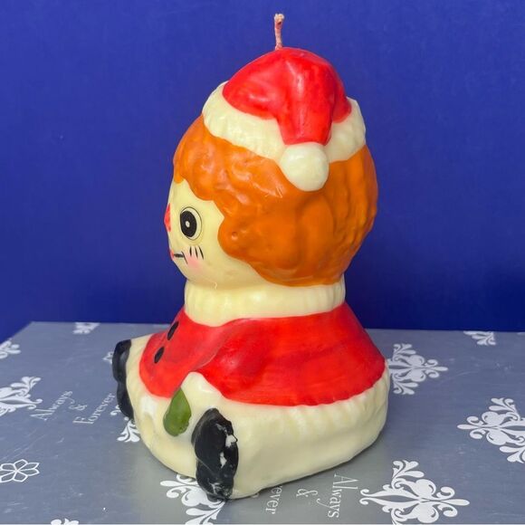 Vintage 5.5” Raggedy Ann Christmas Candle Never burned - Picture 4 of 9